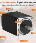 Beefy High Torque Nema 11 Stepper Motor 2 Phase 1.8 Degree Bipolar 13 Ncm with 28 Cable 1 Meter and 4 Wire Lead showing components.