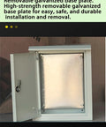 Vertical Round Lock Power Distribution Box With Customizable Electric Meter Panel And Monitor Control Enclosure open view