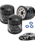 Three Piece Engine Oil Filter Set With Drain Plug Washers For Toyota Corolla Camry Prius Yaris Matrix Fits 1992 To 2021 Replacement Kit