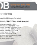 Catalog for Budget Friendly Front Ceramic Brake Pads QB 1000-1910C for Cadillac Chevrolet GMC SUVs
