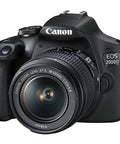 DSLR Camera Bundle With EF-S 18-55mm Lens SanDisk 32GB Card Tripod Case Wide Angle Lenses ZeeTech Accessory Kit