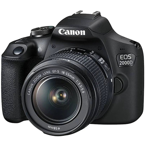 DSLR Camera Bundle With EF-S 18-55mm Lens SanDisk 32GB Card Tripod Case Wide Angle Lenses ZeeTech Accessory Kit