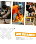 Heavy Duty Aluminum Foil High Heat Resistant Arm Sleeves Sweat Free Adjustable Breathable Guard Shields For Mechanics Hot Shop Work Lab Safety And Backyard Grills in action for protection during workshop and lab tasks.
