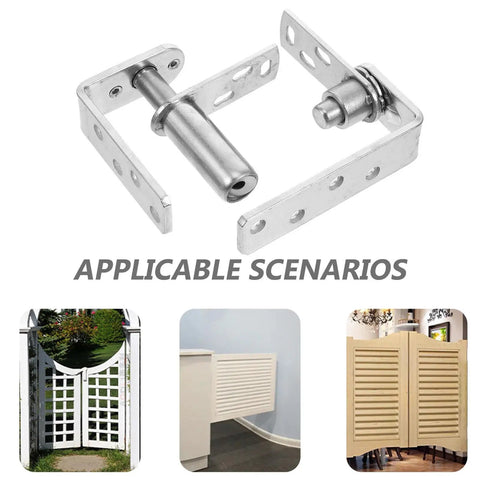 Heavy Duty Swinging Door Hardware for Cabinets and Bar Counters, Self Closing Stainless Steel Hinges With Sturdy Pivot Mechanism