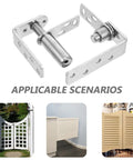 Stainless Steel Double Gate Hinges With Dual Direction Opening And Automatic Rebound For Cafe Saloon Doors And Cabinet Doors