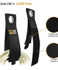 Heavy Duty Cord Wrap Straps Kit For Garage Organization And Tool Storage With Durable Hooks And Fastening Straps For Cords Hoses Rope RV And Boat Gear 22 Piece Set For Easy Dispense Secure Tidy Garages shown with industrial-strength hook and loop