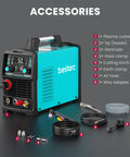Dual Voltage 110 To 220V Pilot Arc Plasma Cutter Beast Mode With 50A Power, One Half Inch Clean Cut, accessories included