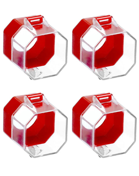 Emergency Stop Button Covers 4 Pack Plastic Switch Shields Lockout Covers For Toggle And Push Buttons UV Resistant Tamper Proof