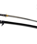 Stainless Steel Katana Iaito for Iaido Training with bamboo tsuba and fuller groove 28 inch blade unsharpened training sword.