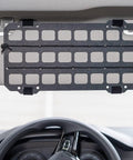 Rigid MOLLE Panel For Car Visor Organizer And EDC Pouch Holster - Universal Sun Visor Mount with 1 inch webbing slots
