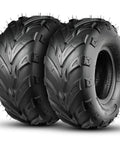 16x8-7 ATV Quad Tires All Terrain Off Road Tubeless 4 Ply Set Of 2 For Go Kart UTV With Durable 6mm Deep Beefy Lug Pattern