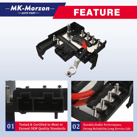 Engine Compartment Fuse Block 84354721 84460795 For Chevy Silverado Gmc Sierra 1500 2500 HD 3500 HD 2017 To 2019 Heavy Duty Battery Distribution close-up view