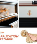 Modern Metal Cabinet Door Knobs And Wardrobe Drawer Pulls For Single Hole Install Premium Furniture Hardware with Retro Charm
