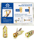 Self Drilling Drywall Anchors With Screws Kit 200 Pcs Heavy Duty Metal Expansion Anchors For Sheetrock No Drill Needed 80 Lb Rating 2026 Upgraded Anti Strip Design Diamond Tip Easy Fast Install package