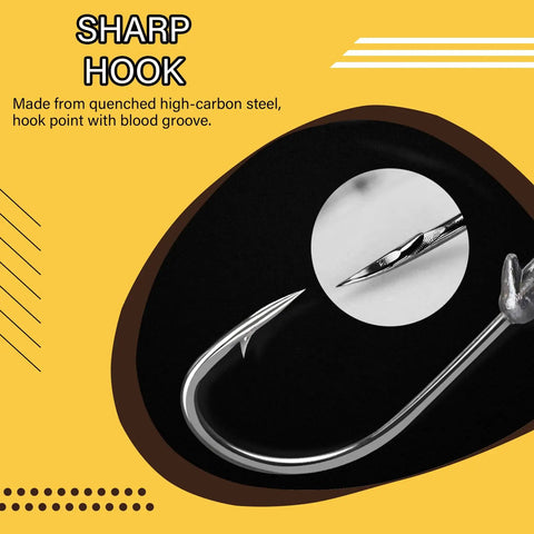 25 Pack 3/16 Oz Barb Jig Head Hooks With Knockout Sharp Blood Grooved Points And Heavy Duty Carbon Stainless Steel Built To Rip Through Gnarly Saltwater And Freshwater Waters For Anglers Seeking A Solid Catch Daily, close-up view of sharp hook point.