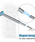 Illustration of 24 In 1 Precision Magnetic Screwdriver Set With Alloy Tool Steel Bits For Electronics Repair showing magnetic tip.