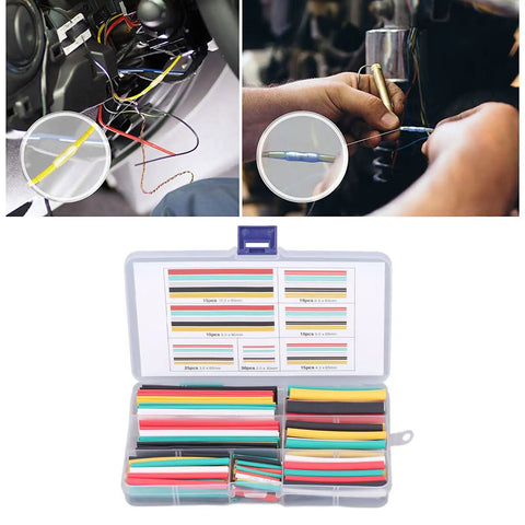 Ycauty 140 Pcs Heat Shrink Tubing Kit With Multipurpose Electrical Insulation Sleeves For Cable Covers And Adjustable Sizes That Are Perfect For Wire Bundling Mechanical Protection And DIY Projects Across The Board, 2mm to 10mm assorted colors
