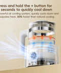 No Fuss Baby Bottle Warmer And Electric Kettle Featuring Ridiculously Fast Cool Down Fan air cooling feature with glass and plastic design