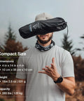 Man holding Ultralight Backpacking Camp Chair That Packs Smaller Than a Water Bottle, Weighs Just 1.1 Lbs