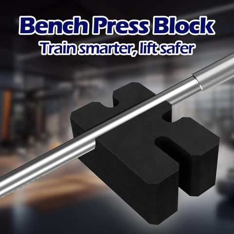 Adjustable Bench Press Blocks 2 3 4 5 Board Set For Home Gym Training Boost Your Bench Press With Durable EVA Foam Easy Setup And Compact Fitness Accessory black block supporting barbell