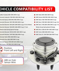 Beefy Pair Front Wheel Hub Bearing For Chevy Tahoe Silverado 1500 Suburban 1500 Avalanche 1500 Express 1500 GMC Yukon XL 1500