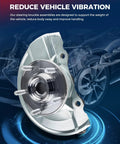 Ford Focus Front Steering Knuckle And Wheel Bearing Hub Assembly 2012 2018 close-up 2 piece set passenger driver side