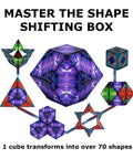 Shape Shifting Puzzle Box With Ultra Strong Magnets Dope STEM Fidget Toy That Transforms Into Over 100 Shapes set display