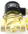 Brass Electric Solenoid Valve Three Quarter Inch NPT AC 110V Normally Closed For Plumbing And Auto Water Lines
