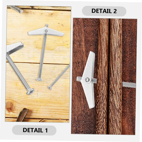 Heavy Duty Toggle Bolt Wing Nut Kit 26 Piece Set Zinc Plated Steel Drywall Anchors, toggle bolt in wood panel and hollow wall