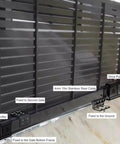 Telescopic Sliding Gate Opener Hardware Kit Built Tough With Galvanized Pulleys 32.8ft Stainless Steel Cable mounting diagram