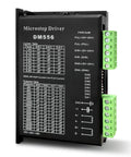 DM556 Digital CNC Stepper Motor Driver with detailed settings for Nema 17, 23, and 34 motors, ideal for precise engraving and milling.