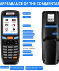 Front and back view of 3 In 1 Portable Inventory Scanner With 2.4G Wireless Connection And 2.8 Inch LCD Screen For 1D And 2D Barcodes