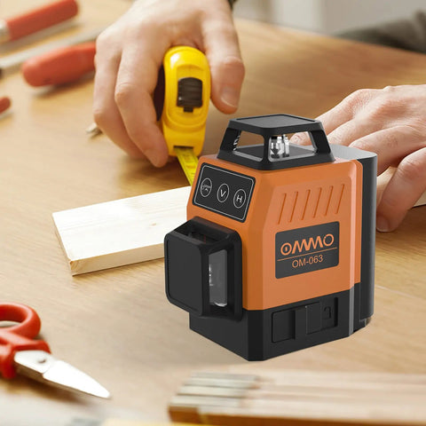 Self Leveling Alignment Laser Level For Construction With 8 Laser Lines And 360 Degree Horizontal And Vertical Beams on table