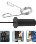 Weight Stack Extender Pin For Exercise Machines With Spring Collar And Locking Clip Durable Steel Gym Accessory shown with details