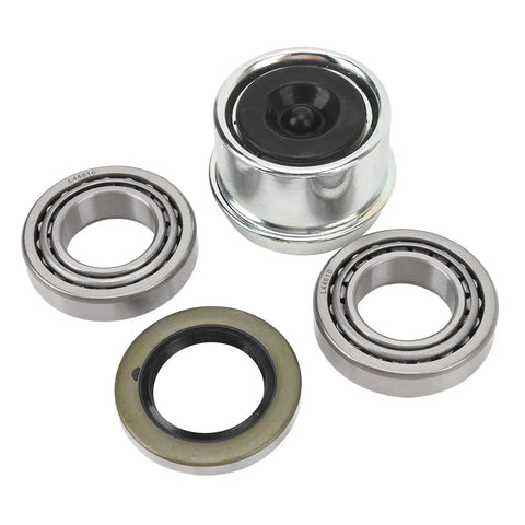 BeefedUp Heavy Duty Trailer Wheel Hub Bearings Kit with L44643 and L44610 Bearings and Race Set for 1 Inch Axle on Boat Trailers