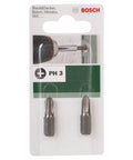 Hella Durable PH3 Philips Screwdriver Bits Delivered In A Convenient Two Piece Set on packaging for easy storage.