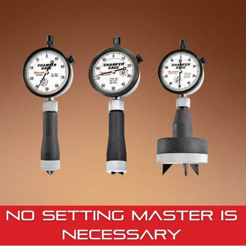 Pro Grade Internal Chamfer Gauge Dial Indicator For Chamfered Holes, Inch Reading, 0 To 1 Inch Range,.001 Inch Graduation set