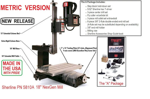 Metric NexGen 18 Inch Milling Machine With Package A For Precision Milling In Education Lab Or Workshop Includes NexGen Core Upgrades CNC Upgrade Not Included But Available Separately A Solid Step Up For Your Shop From Classic Models