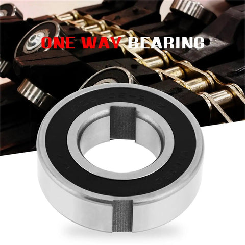 Beefed Up Heavy Duty Sprag Clutch One Way Bearing With Dual Keyway Freewheel 25x52x15mm CSK25PP on machinery background