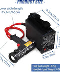 Heavy Duty 1500W Induction Bolt Heater With Magnetic Coils dimensions and weight specifications displayed on image.