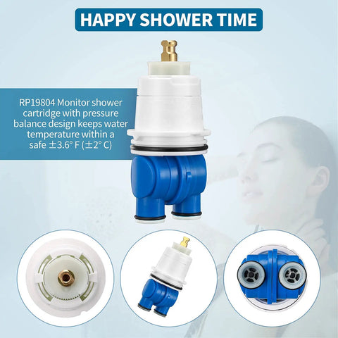 Image of Pressure Balance Shower Cartridge for 1300 1400 Series Tub and Shower Valves 1993 2007 Replacement Part