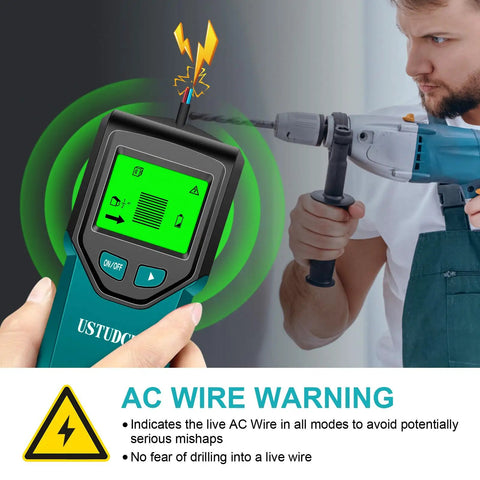 Heavy Duty 5 In 1 Electronic Stud Finder And Wall Scanner With Smooth Lcd Readout And Dead On Detection To Nail Wood Framing Ac Conduits Metal Beams And Water Lines Every Freakin Time