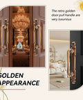 European Style Antique Door Handle Zinc Alloy Barn Door Pull For Cabinets Wardrobes Drawers And Cupboards Retro Vibe Hardware indoors