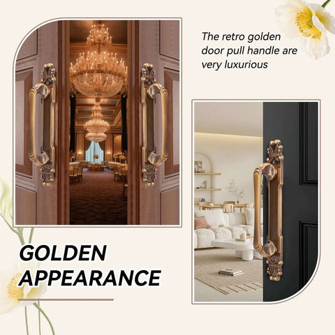 European Style Antique Door Handle Zinc Alloy Barn Door Pull For Cabinets Wardrobes Drawers And Cupboards Retro Vibe Hardware indoors