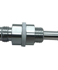 6AN Male Flare Bulkhead To Five Sixteenths Inch Hose Barb Fuel Tank Fitting Adapters Aluminum 6061 T6 Anodized, side view