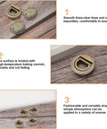 Round Pull Ring Embedded Handle Set For Cabinets Wardrobes And Drawers Hidden Invisible Pull Handles in bronze finish with screws