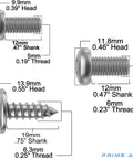 Stainless Steel License Plate Screws Set For Front And Rear Mounting, Rust Proof License Plate Hardware, Mercedes Benz Compatible