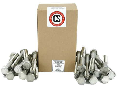 Built Tough 1/2 X 4 Inch Hex Lag Screws Crafted From Top Shelf 18-8 Stainless Steel A Pack Of 25 Boss Grade Fasteners That Chuckle At Outdoor Hardship Daily