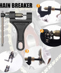 Chain breaker tool for Heavy Duty 420 Motorcycle Chain With 132 Links Plus Chain Breaker And 0.4 Inch Axle Adjuster for 110cc 125cc Dirt Pit Bike ATV Quad Go Kart Mini Bike Scooter