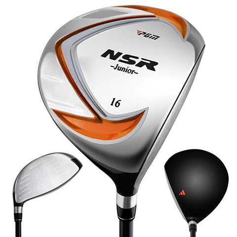 Junior Golf Club Set for Right Handed Players: 9 Piece Beginner Kit With Driver, Hybrid, Irons 7 9 Sand Wedge, Putter, and Stand Bag